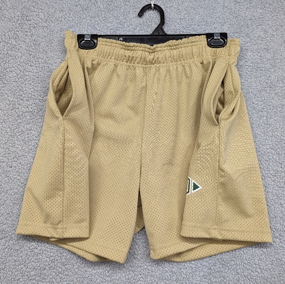 HMDD Shorts Mens Large Happy Memories Don't Die Los Angeles Cali Tan Beige USA - Picture 6 of 14